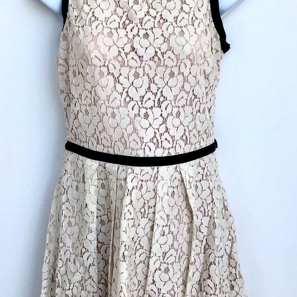 Speechless Leather and cream lace Dress size 7 - Picture 7 of 8